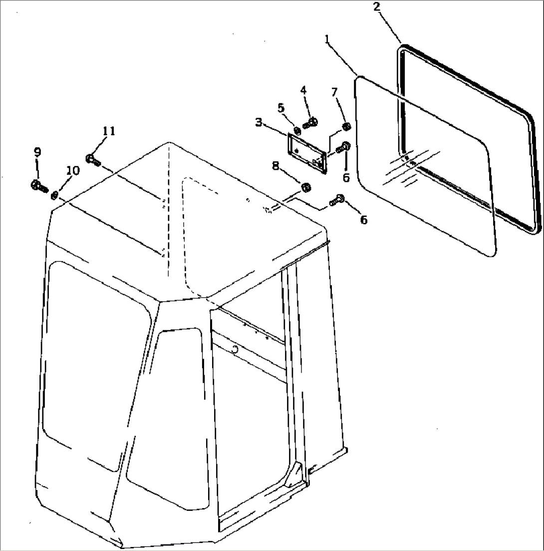 ROPS CAB (REAR) (4/8)