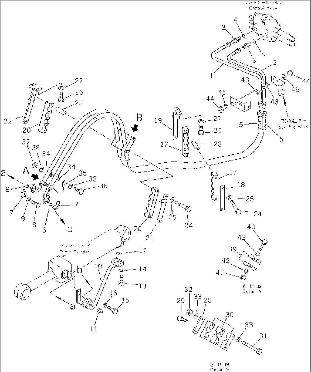 HYDRAULIC PIPING (DUMP CYLINDER LINE)