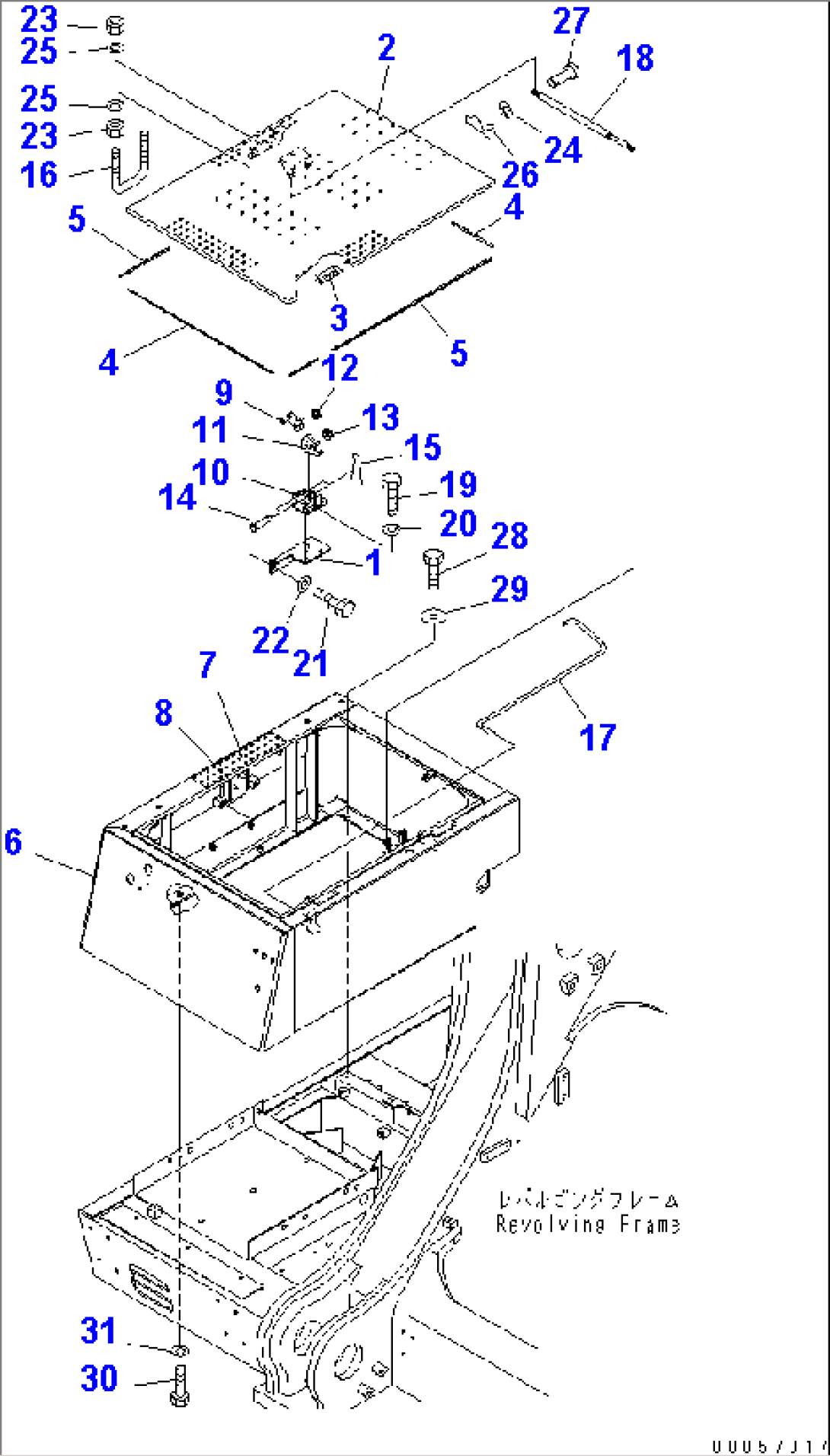 RIGHT SIDE CASE (AUTO GREASE)(#35001-)