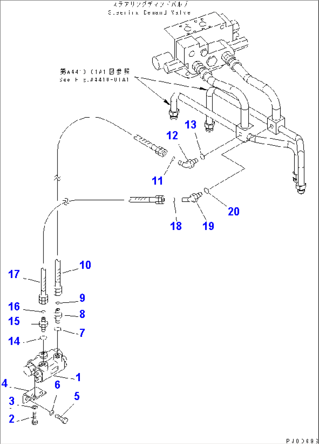 STEERING LINE (CUSHION VALVE) (FOR ORBITROL STEERING)