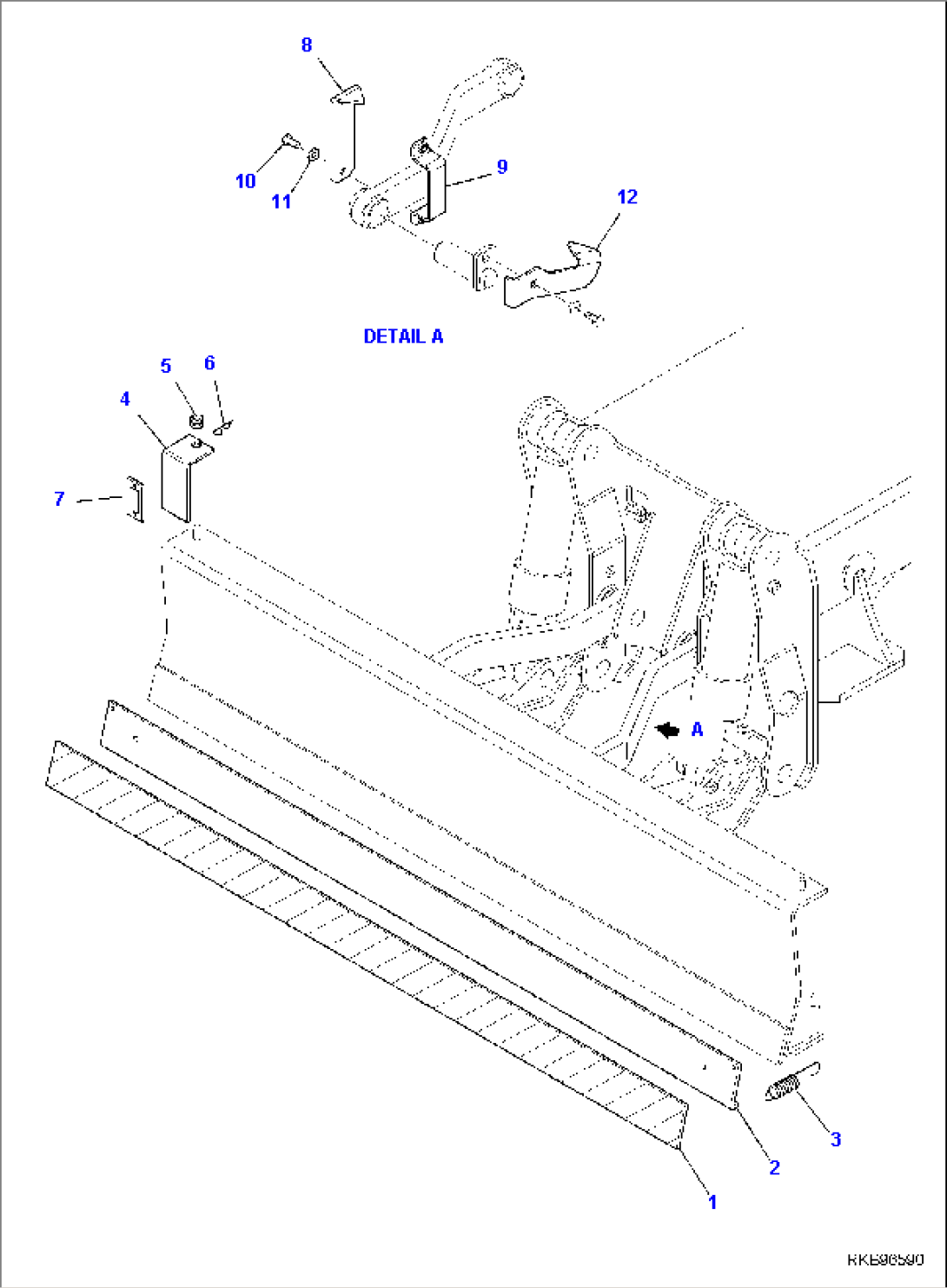 ROAD CIRCULATION ACCESSORY, FOR MACHINE WITH REAR BLADE