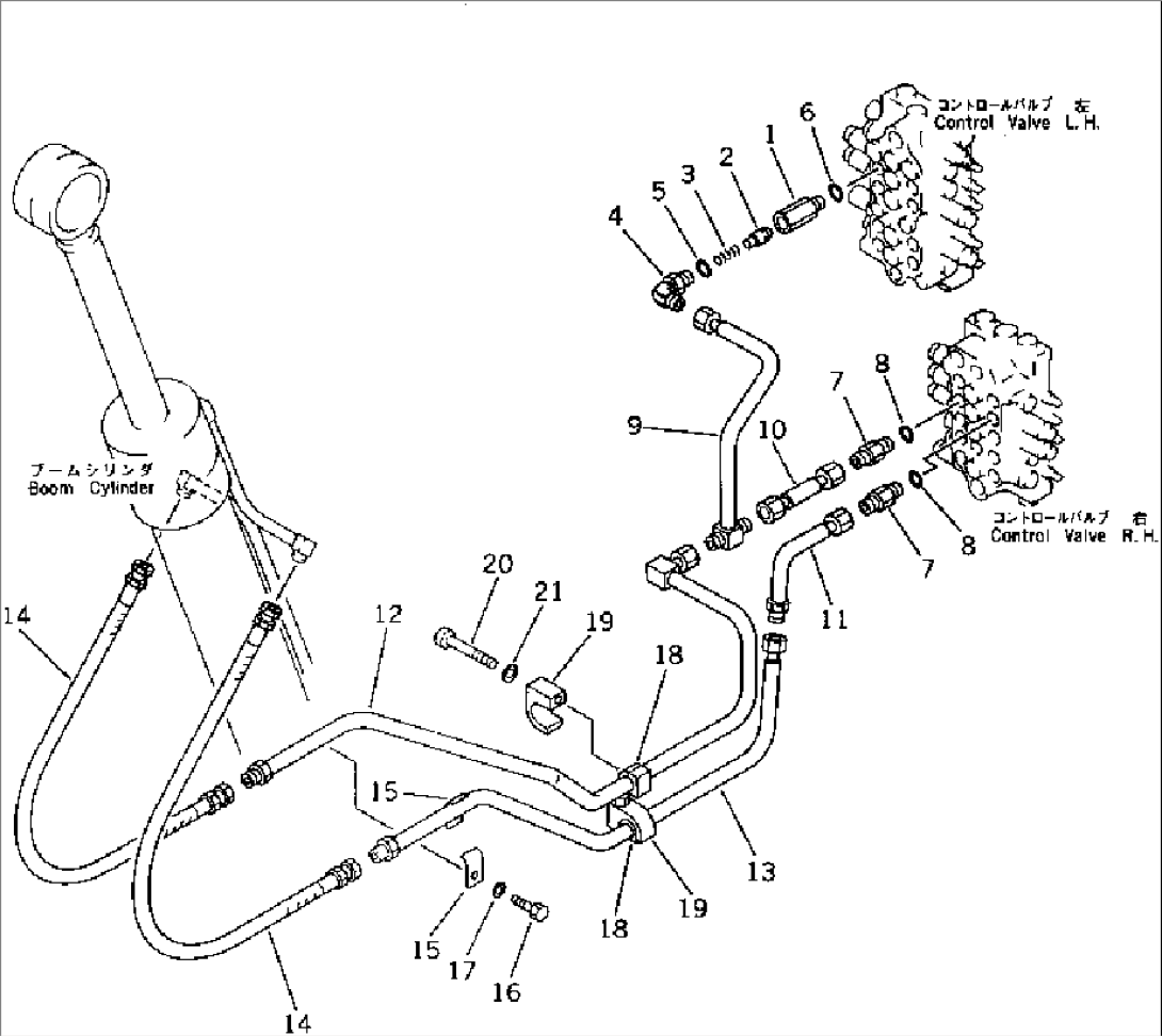 HYDRAULIC PIPING (BOOM CYLINDER LINE)