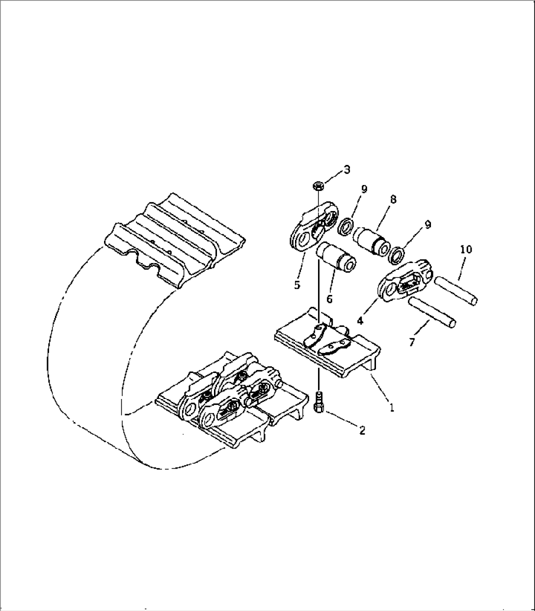 TRACK SHOE (MASTER PIN TYPE) (SLAG HANDLING)