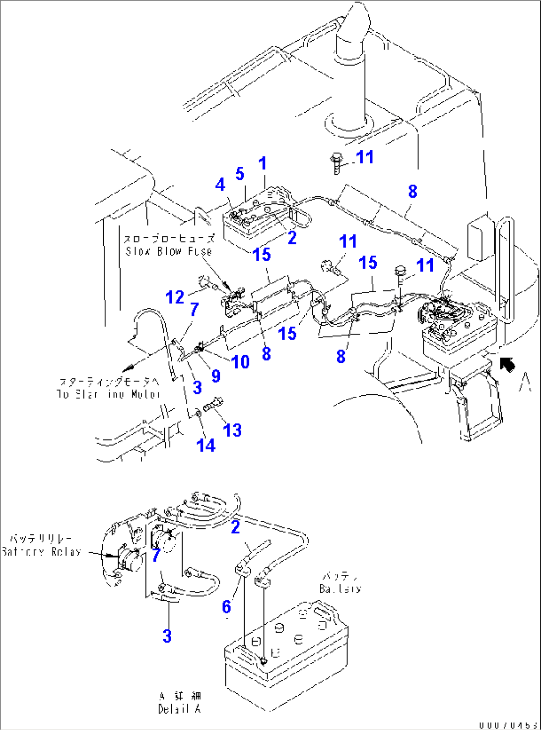 REAR HARNESS (BATTERY RELAY LINE MOUNTING PARTS)(#52406-)