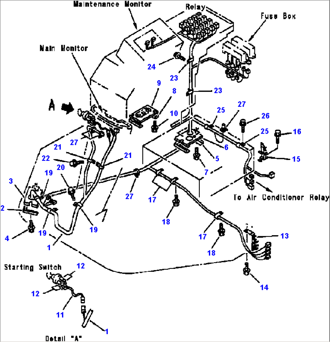 FIG. E0200-03A0 ELECTRICAL SYSTEM - FLOOR LINE