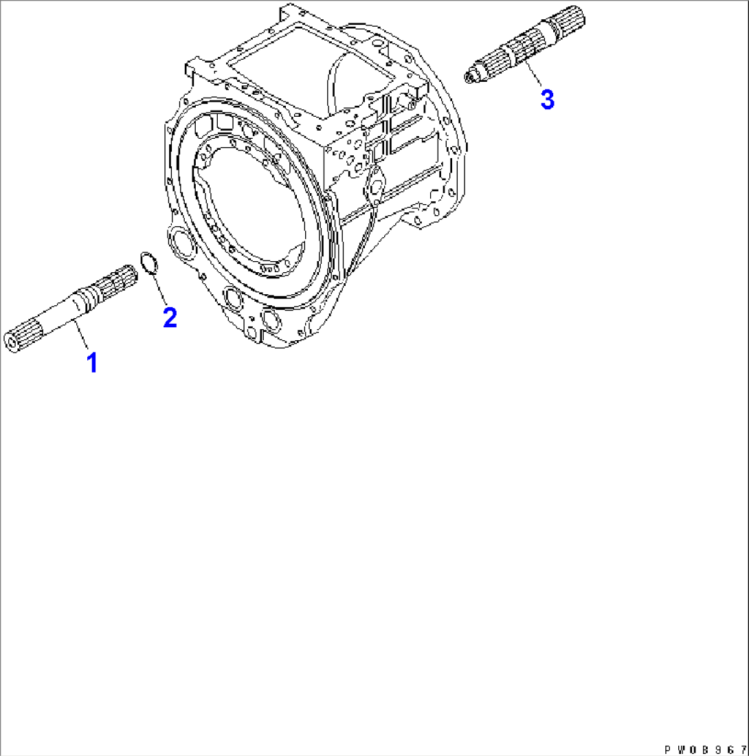 TRANSMISSION (INPUT AND OUTPUT SHAFT)(#4001-)