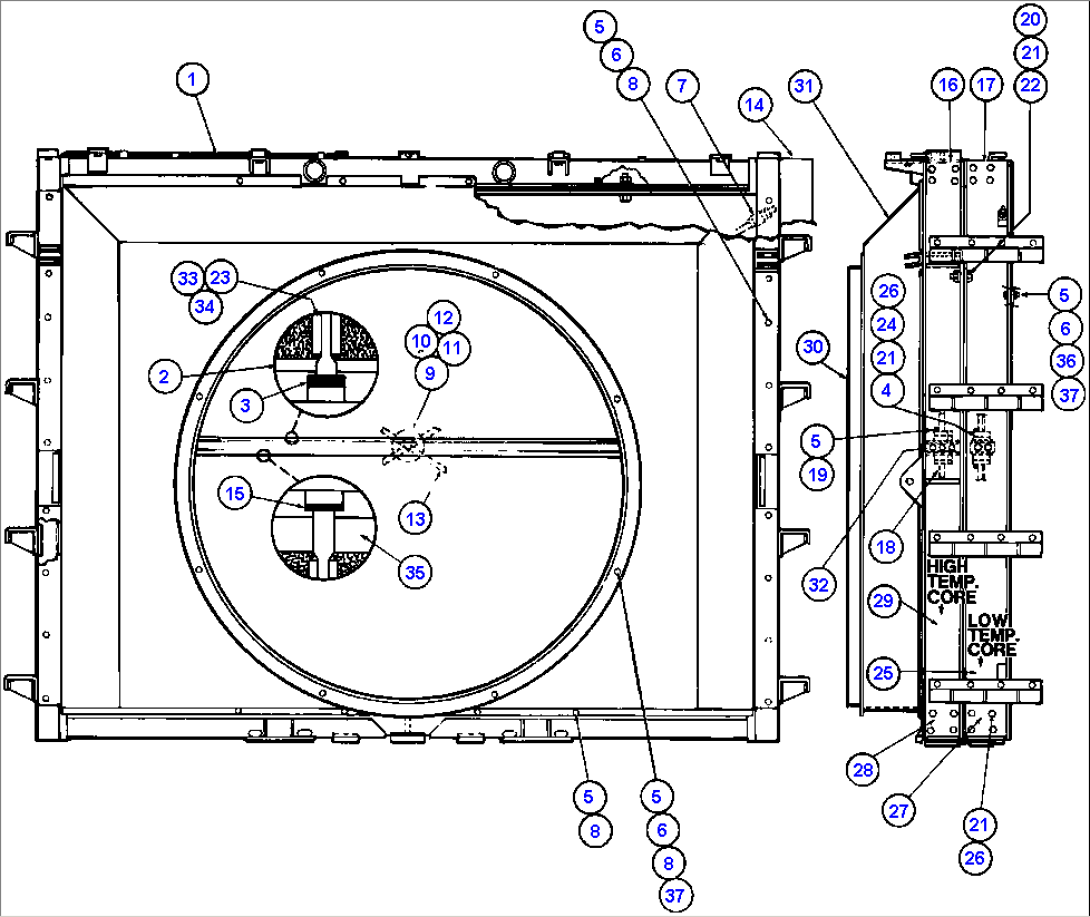 RADIATOR ASSEMBLY (YA2099)