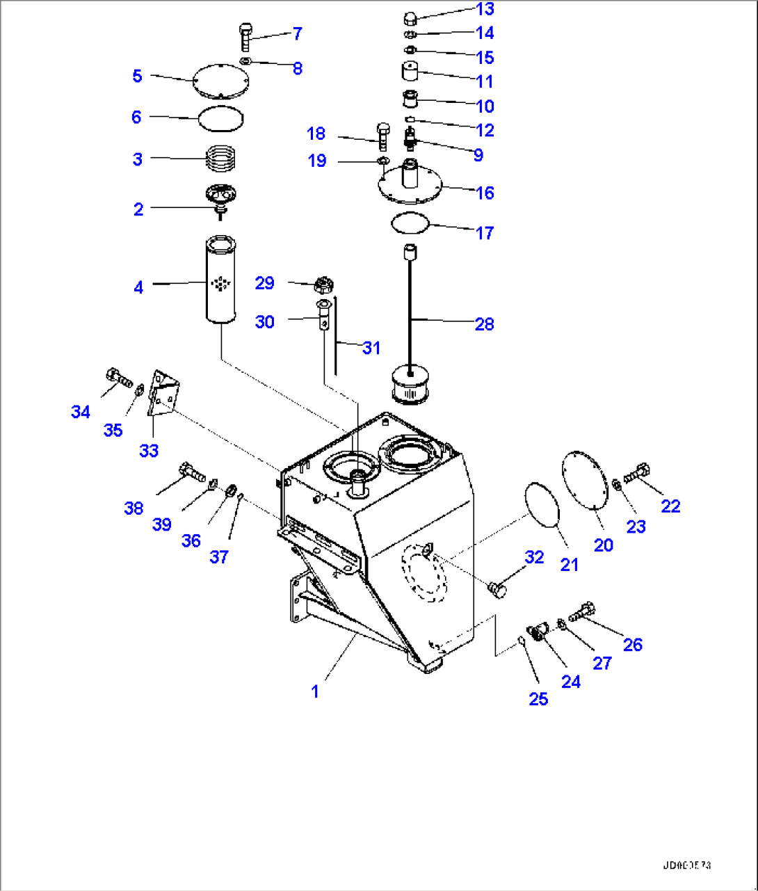 Hydraulic Tank, Tank (#2785-)