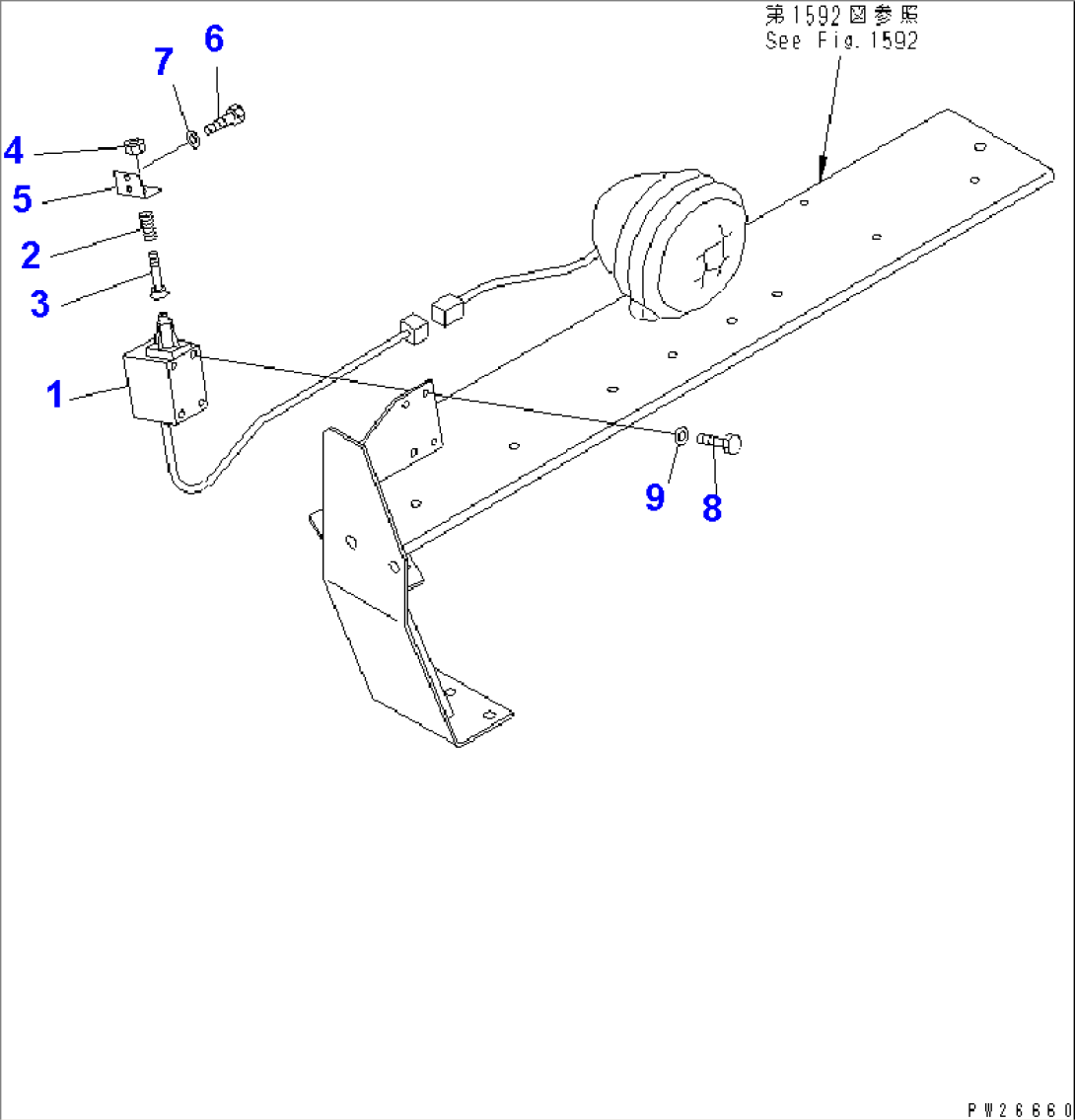 ELECTRICAL SYSTEM (OUTSIDE CAB) (9/10) (FOR AUTO LUBRICATION)(#1013-)
