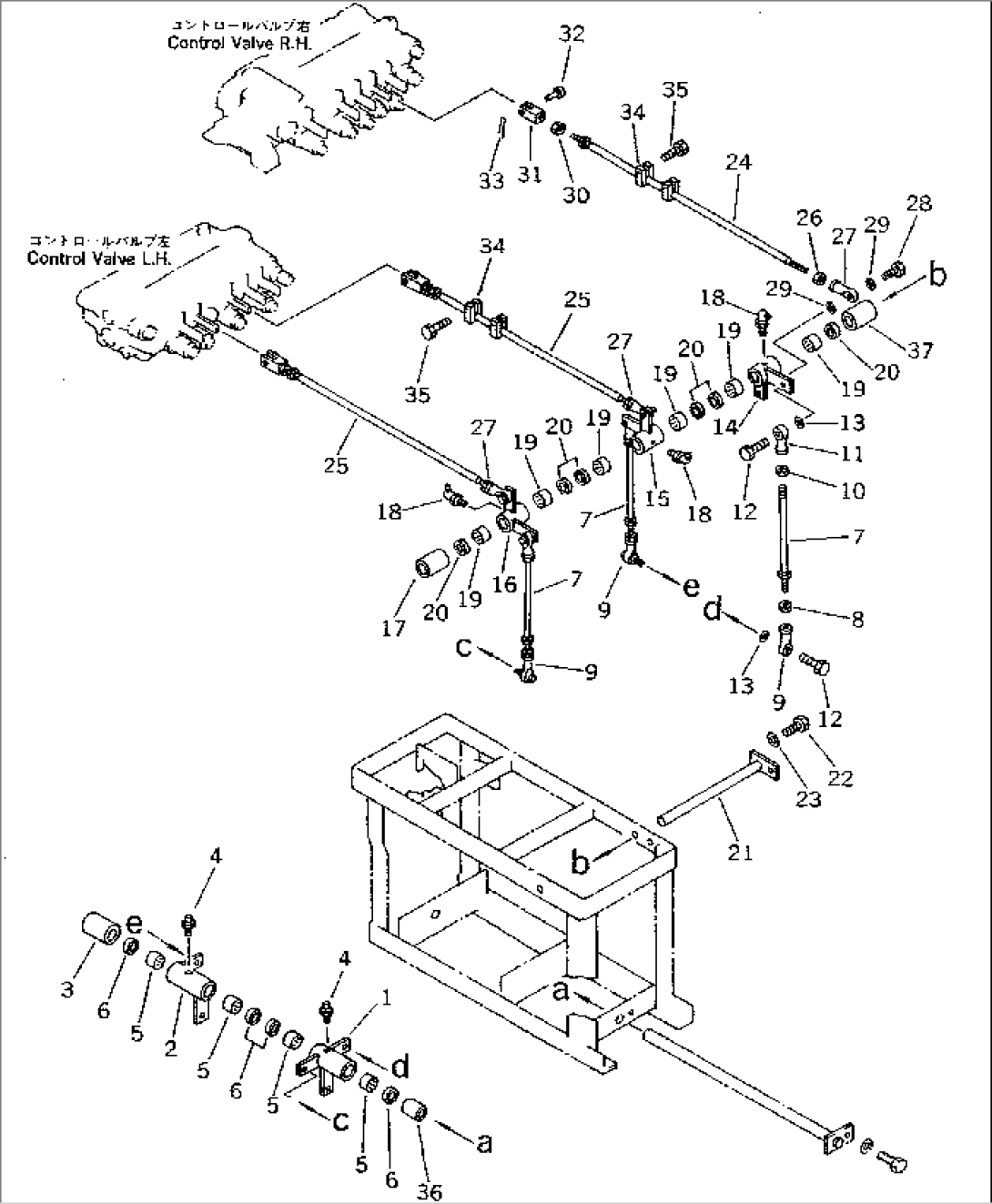 WORK EQUIPMENT CONTROL LINKAGE (2/2) (FOR ARM¤ SWING)(#1601-1774)