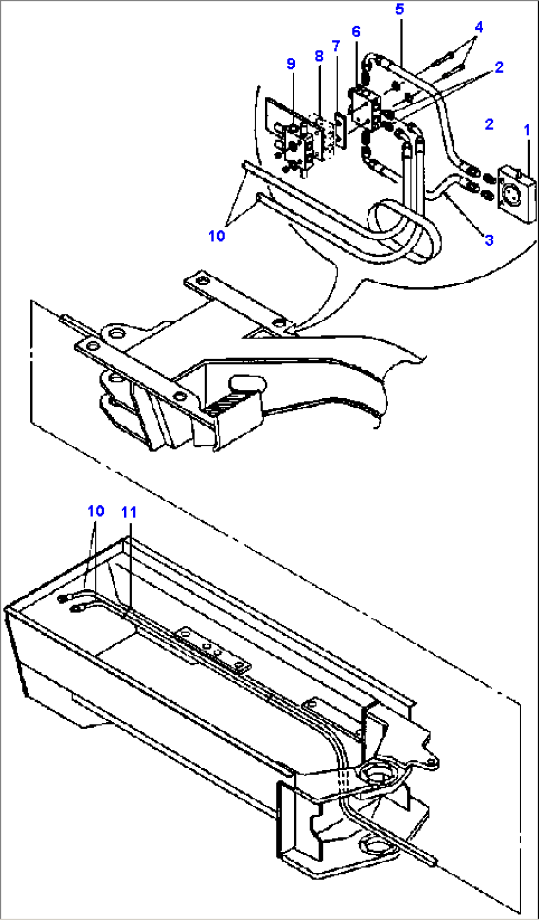 REAR AUXILIARY ACTUATOR LINES