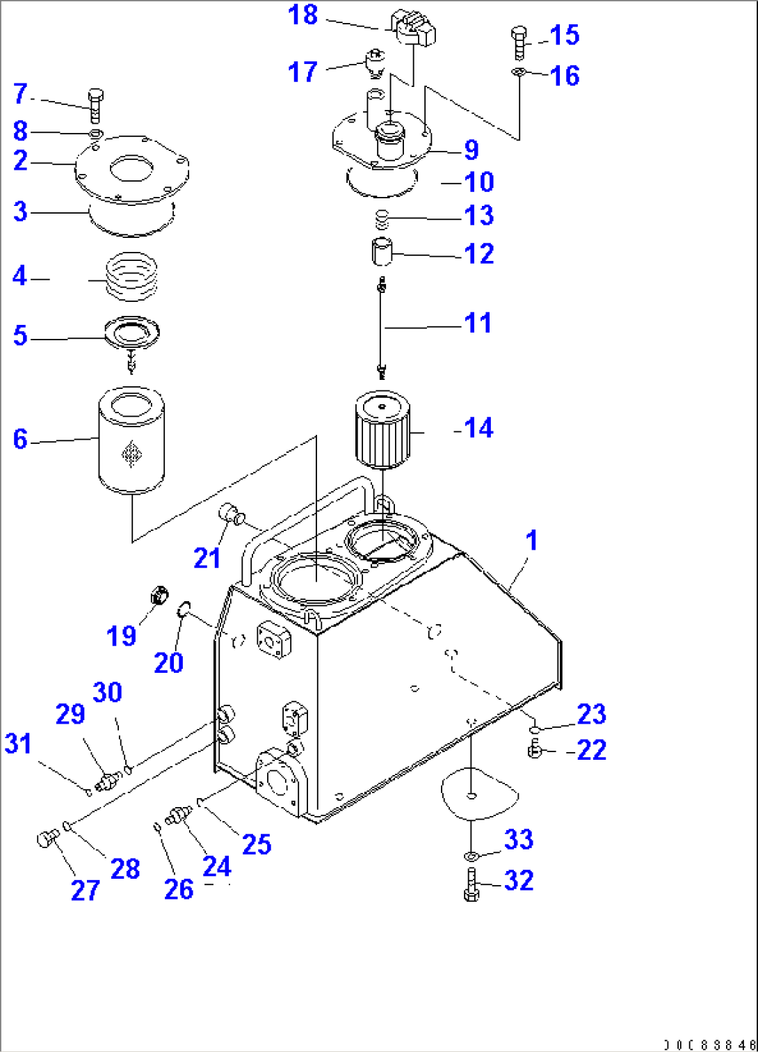 HYDRAULIC TANK(#11474-)