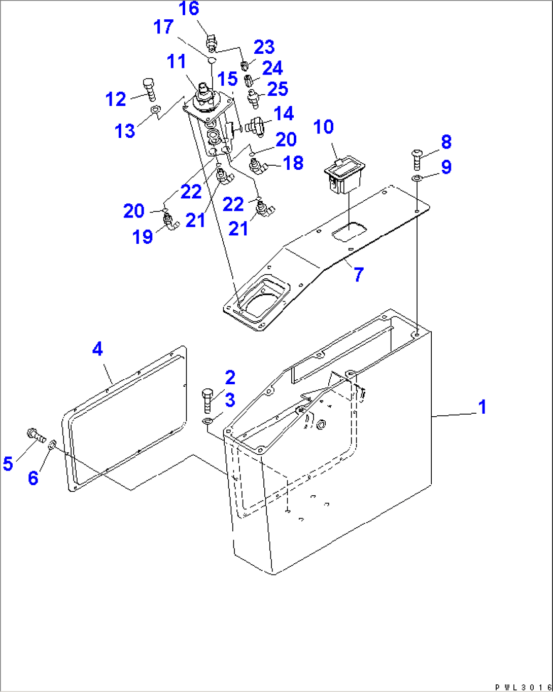 CONTROL STAND (VALVE) (L.H.)(#11002-)