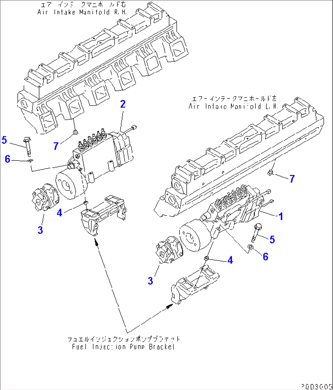 FUEL INJECTION PUMP MOUNTING (FOR ELECTRICAL GOVERNOR) (FOR EC REGULATION)(#11794-)