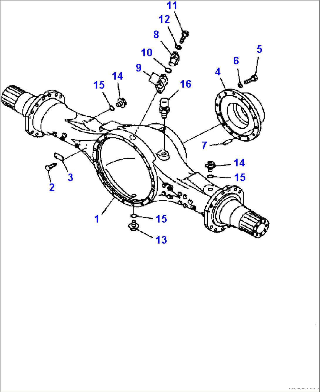 F4500-05A0 REAR AXLE HOUSING