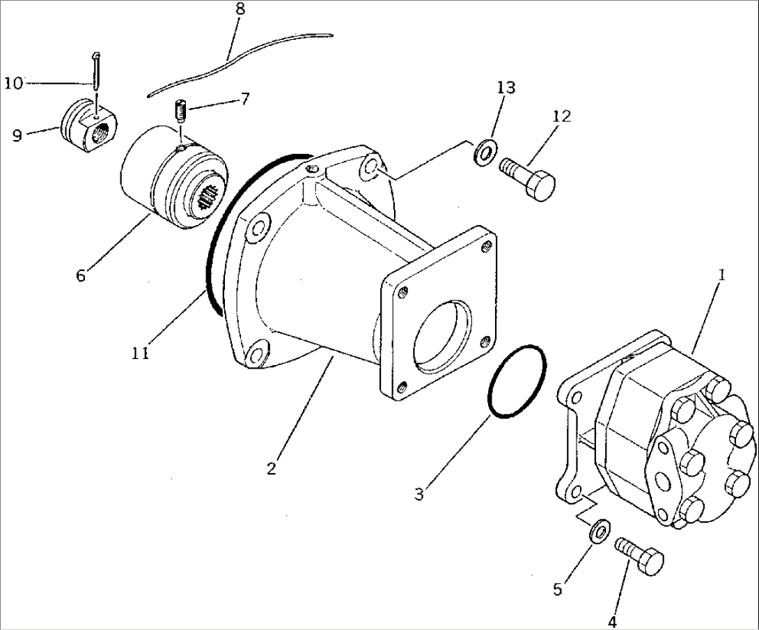 HYDRAULIC PUMP MOUNT (FOR TOWING WINCH)
