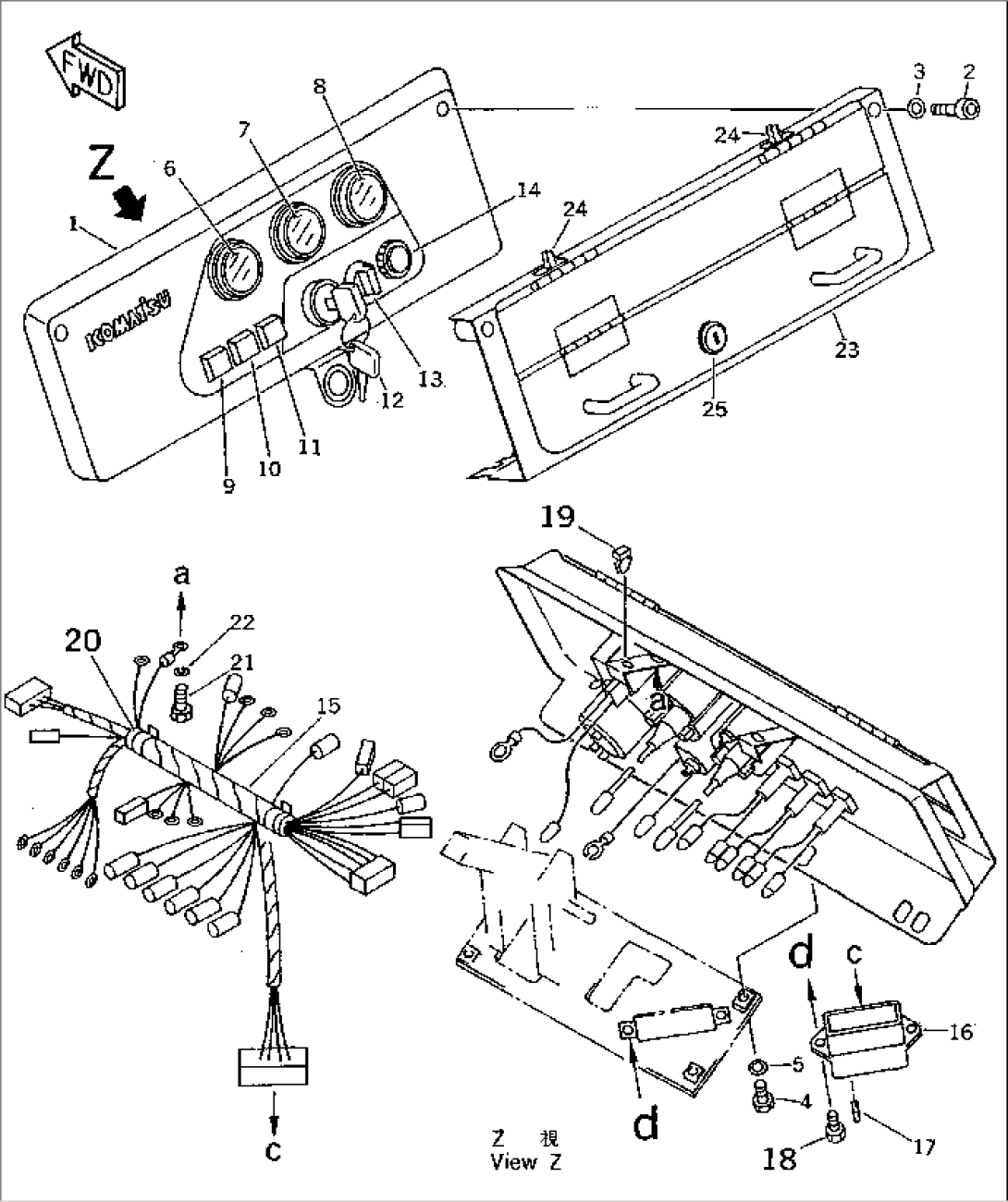 INSTRUMENT PANEL (WITH VANDALISM PROTECTION)