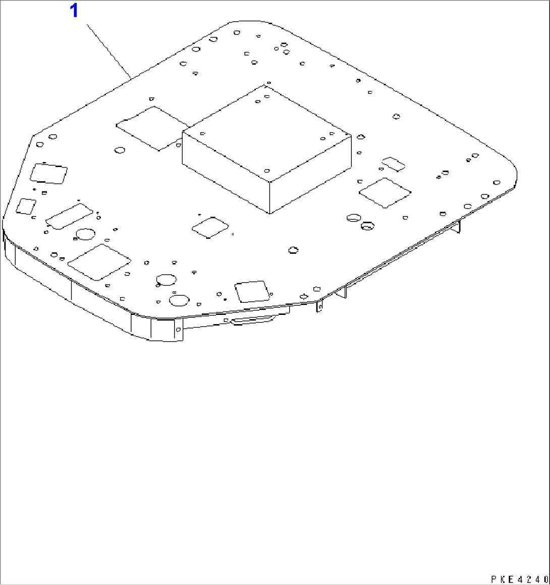 FLOOR FRAME (WITH TACHOGRAPH)(#10001-11500)