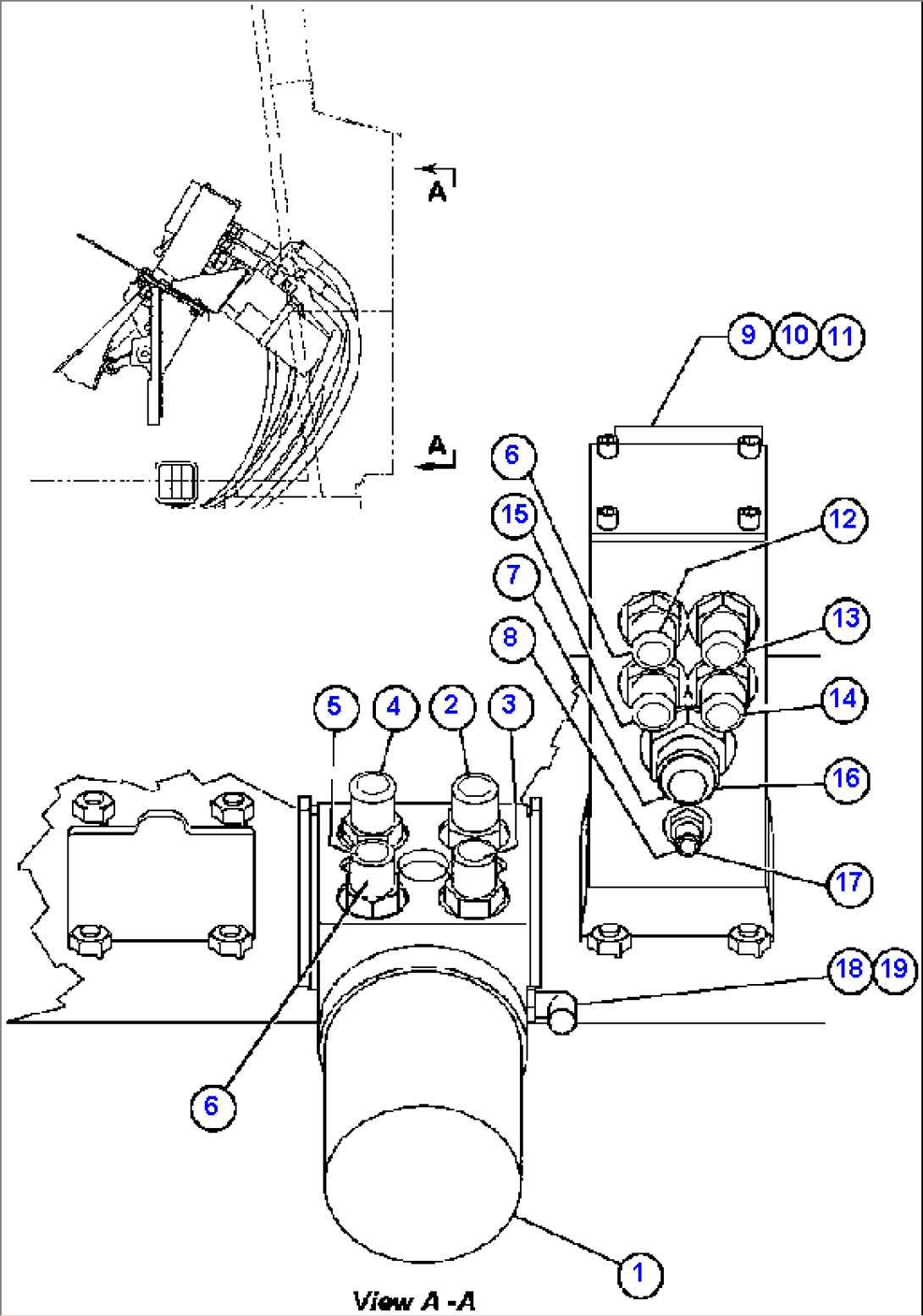 BRAKE/STEERING VALVE PIPING