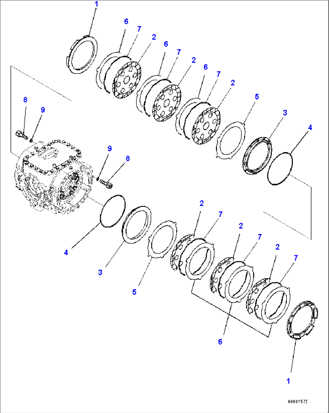 Front Axle, Brake (#90216-)
