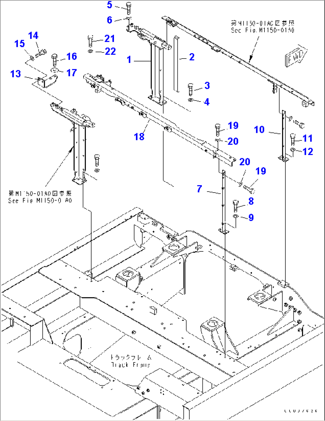 FRAME (MACHINE CAB)(#1001-1005)