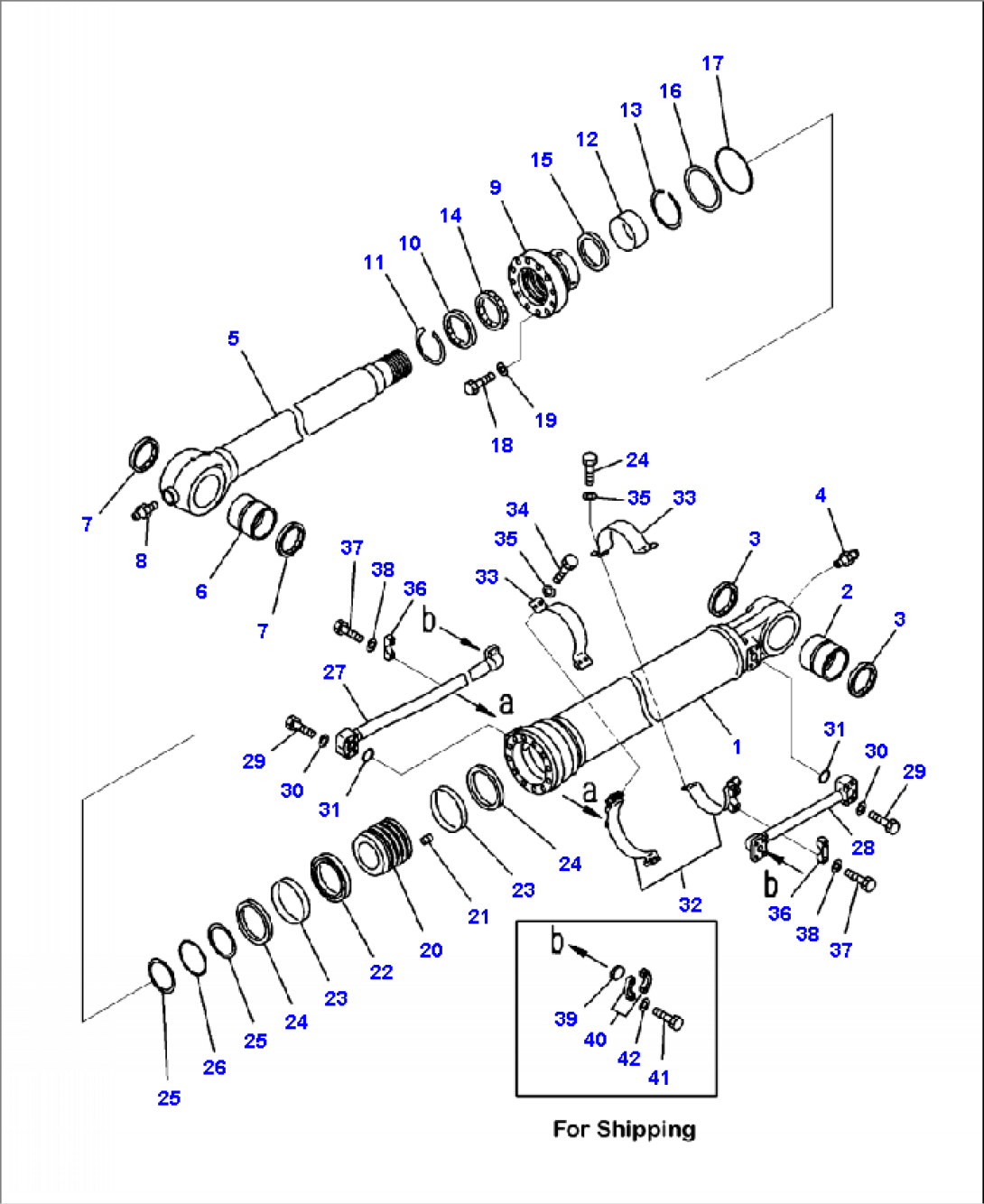 T1200-03A2 BUCKET CYLINDER FOR 3.2 M AND 4.0 M ARM