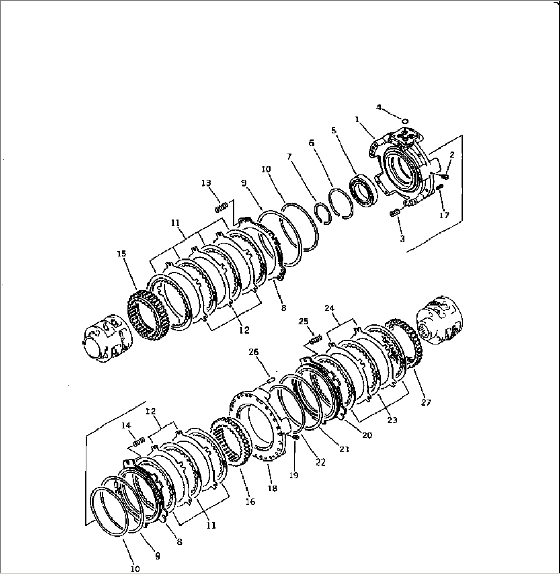 TRANSMISSION (REVERSE¤ 2ND AND 3RD CLUTCH)