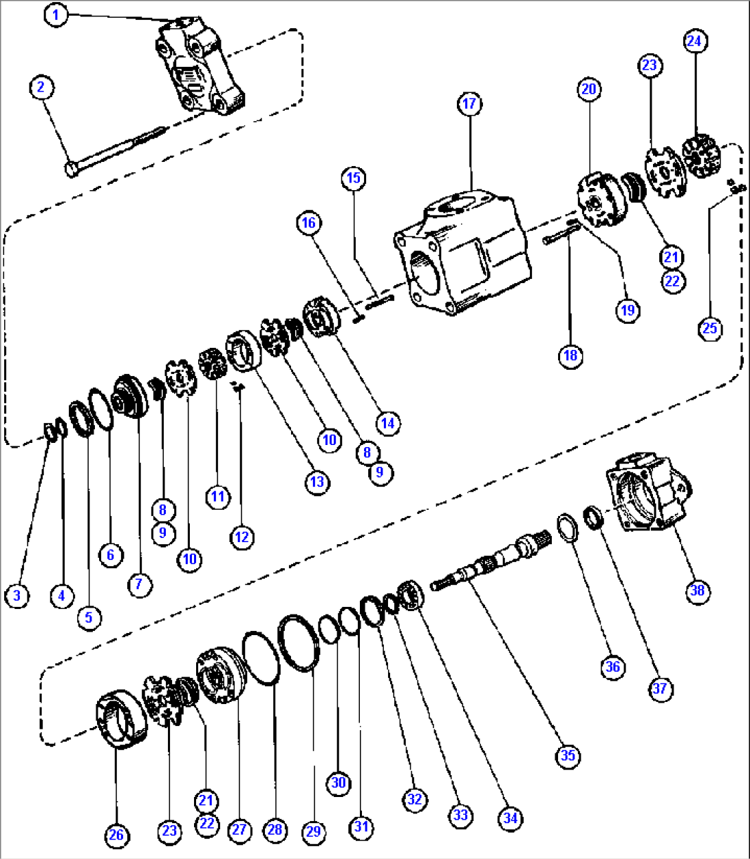 HOIST & STEERING PUMP ASSM (PB8142)