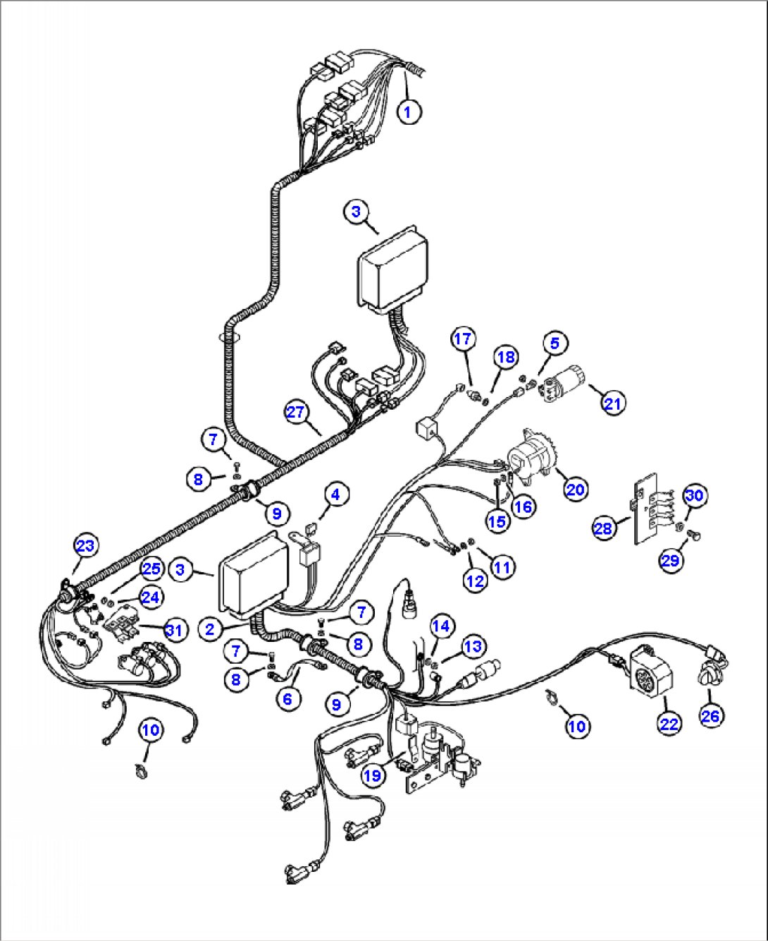 E2510-01A1 ELECTRICAL SYSTEM FRAME WIRING