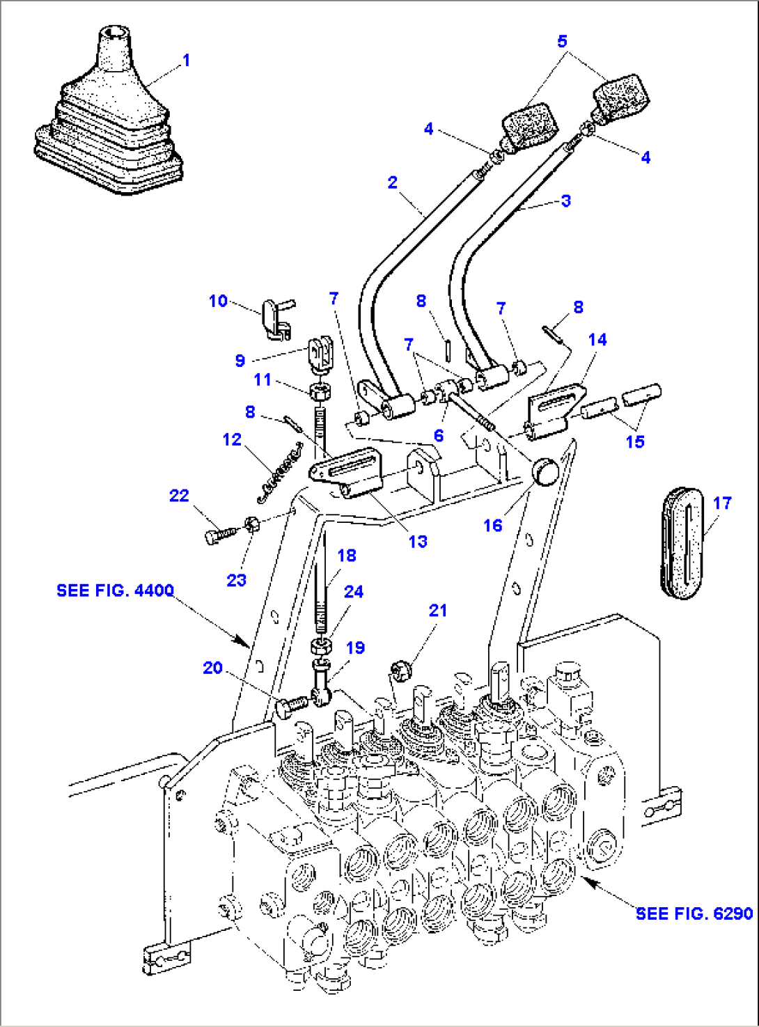 OUTRIGGER CONTROL LEVER