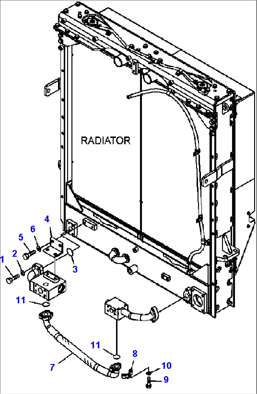 C0200-02A0 RADIATOR HYDRAULIC COOLING LINE (2/2)