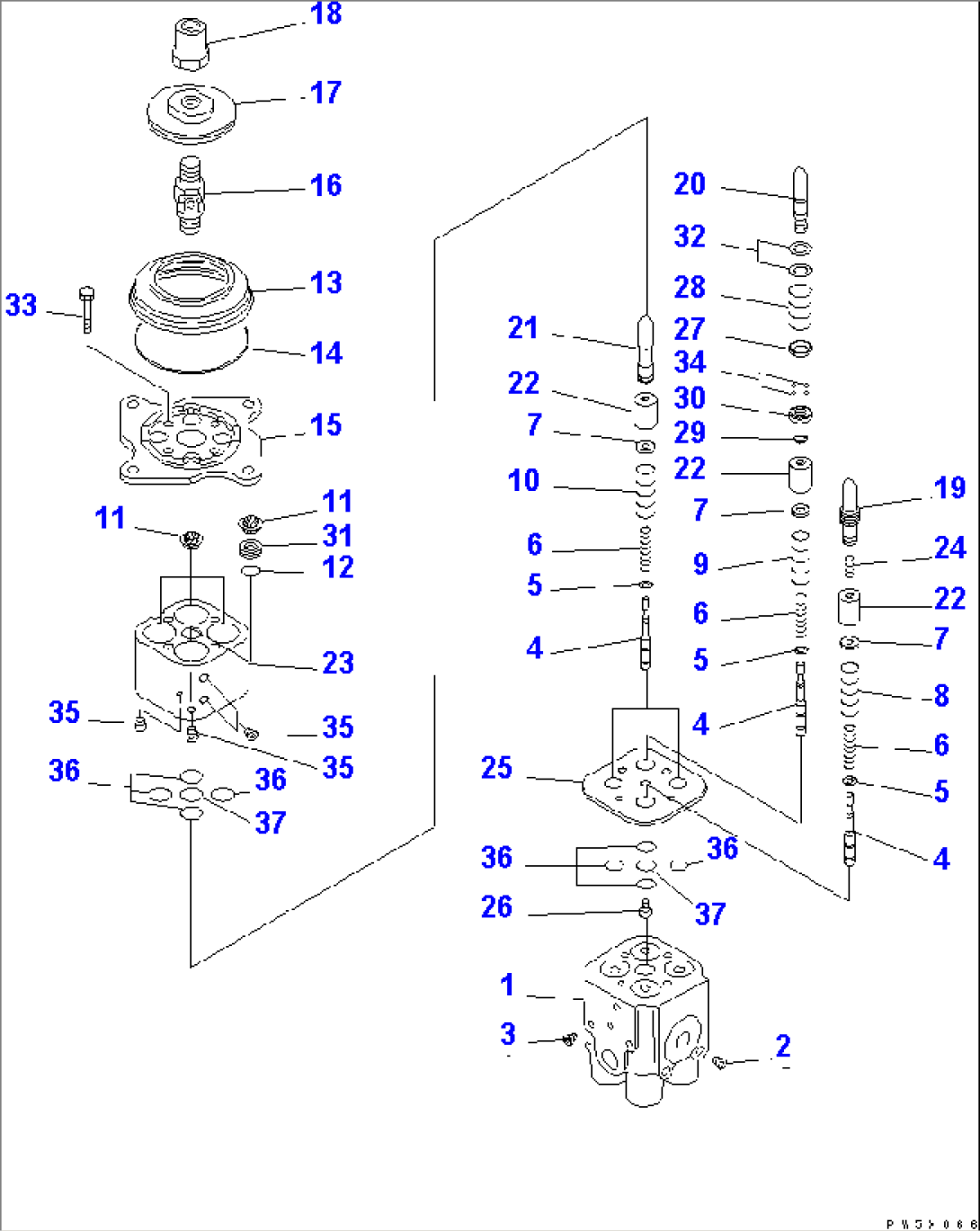 PPC VALVE (FOR BLADE) (WITH TILT DOZER)