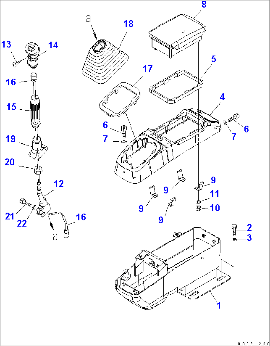 FLOOR FRAME (CONSOLE R.H.) (CANOPY)