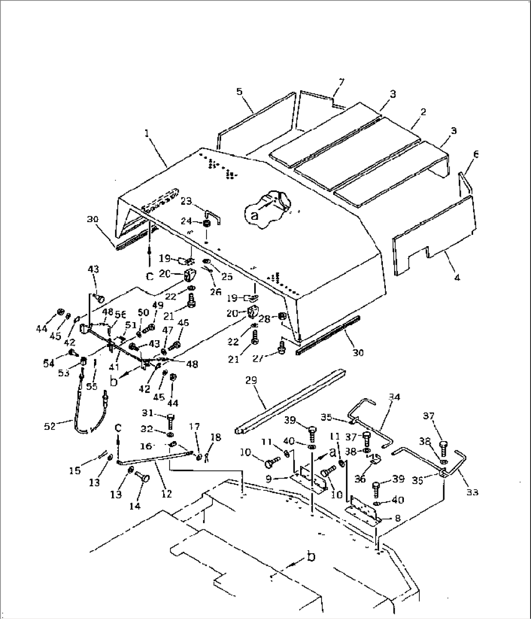 MACHINERY COMPARTMENT (2/3) (NOISE SUPPRESSION FOR EC)(#1468-)