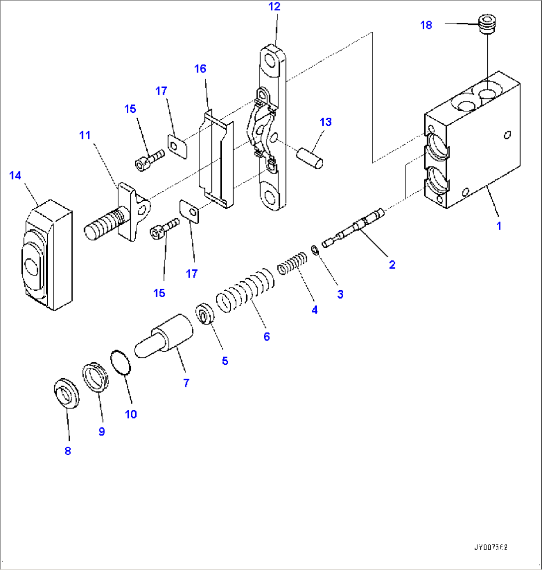 Loader Control Unit, Pilot Valve Mono Lever (2/2)