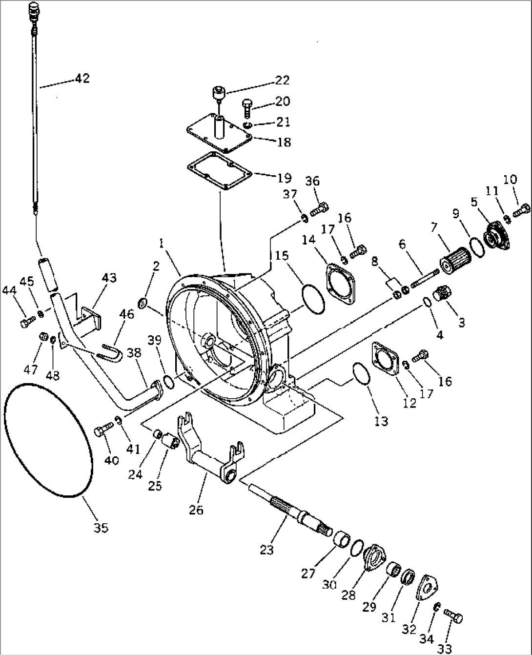 MAIN CLUTCH CASE¤ YOKE AND FILLER