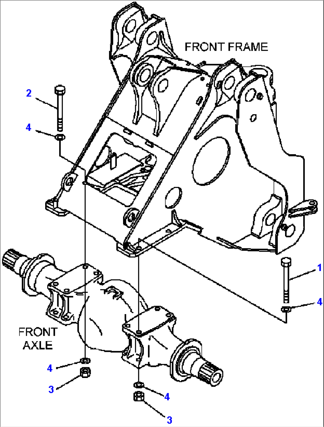 F4400-08A0 FRONT AXLE MOUNTING