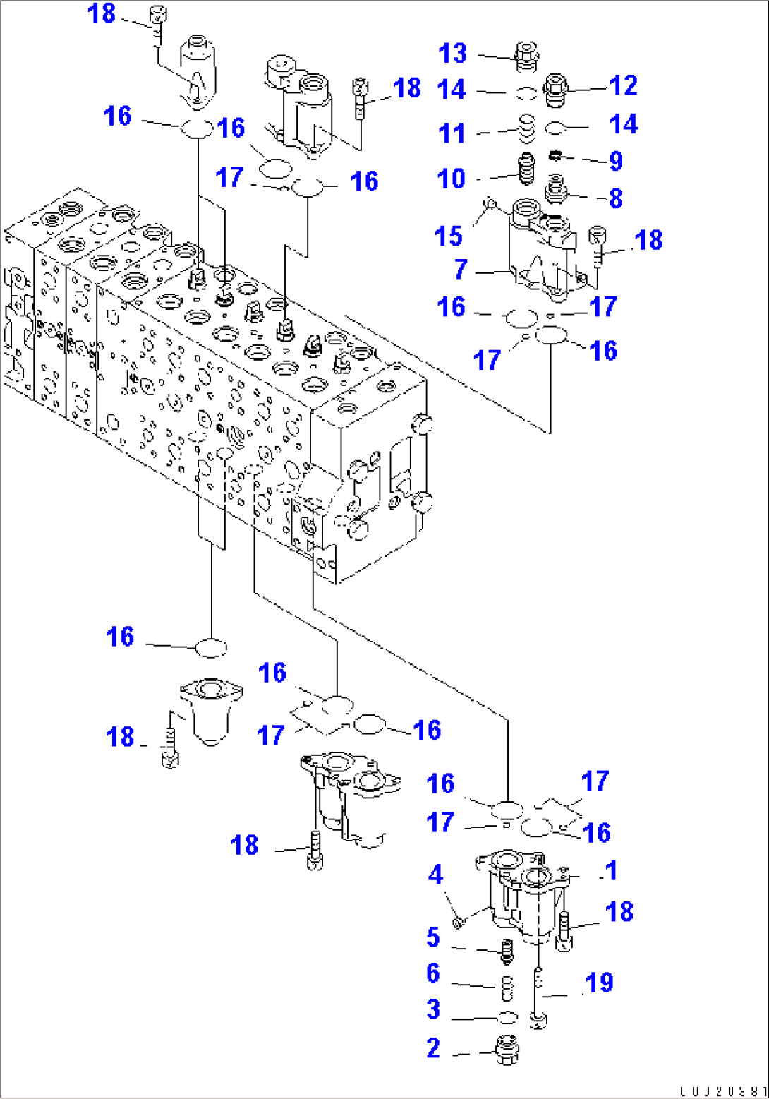 MAIN VALVE (2-ACTUATOR) (3/25)
