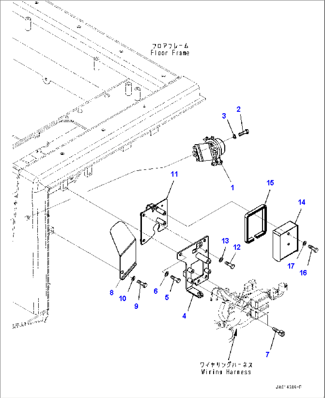 Floor Frame, Battery Relay (#10001-)