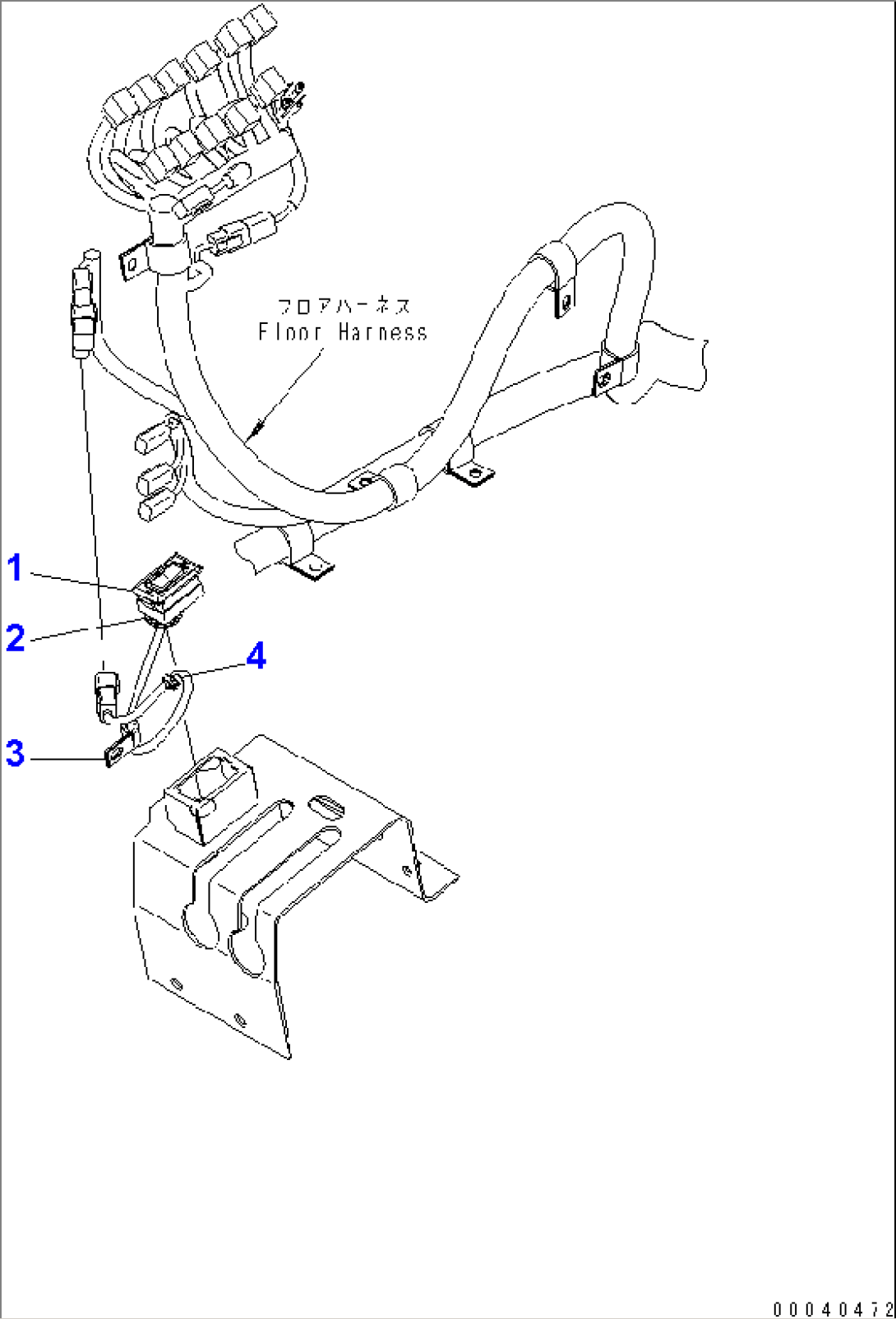 LOADER CONTROL (FNR SWITCH)(#65001-)