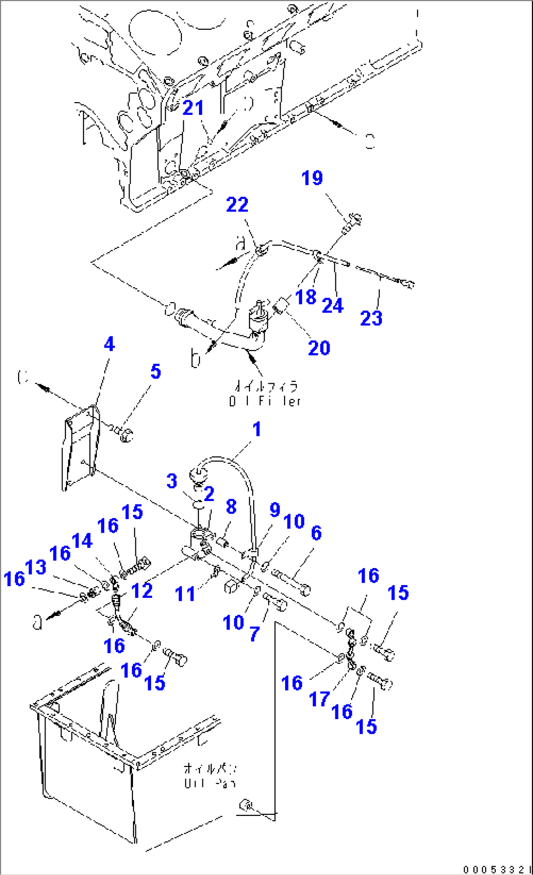 OIL LEVEL GAUGE AND SENSOR(#500036-)