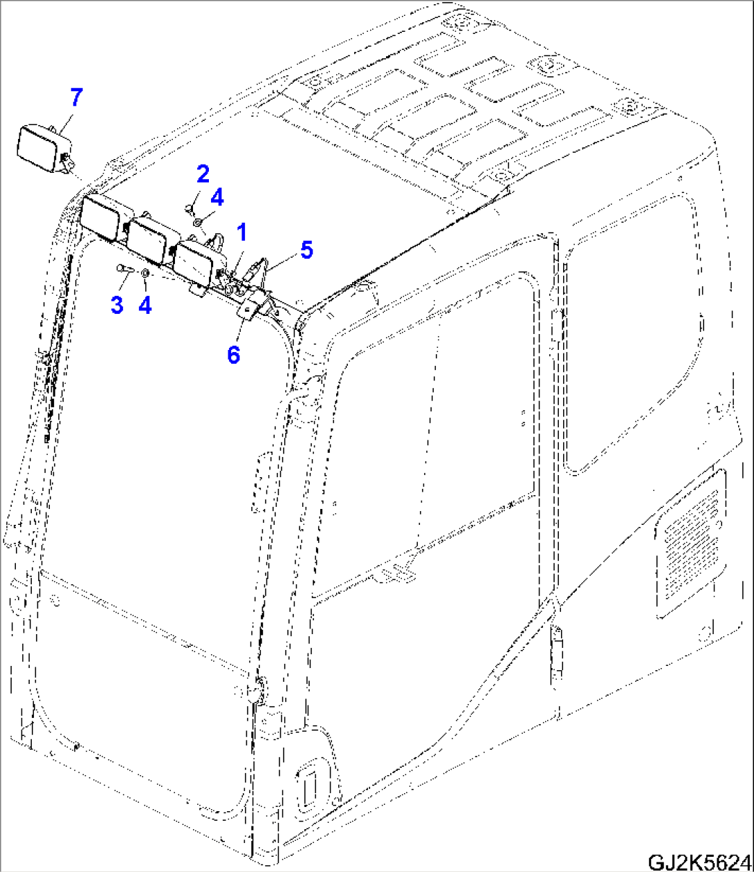 ADDITIONAL WORK LAMP (CAB)