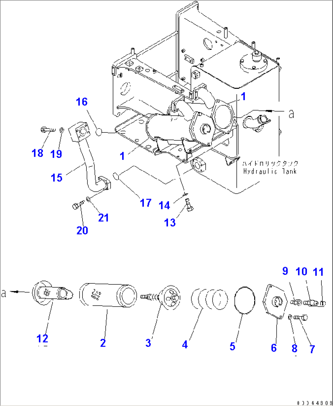 HYDRAULIC TANK (RETURN FILTER)(#10271-)