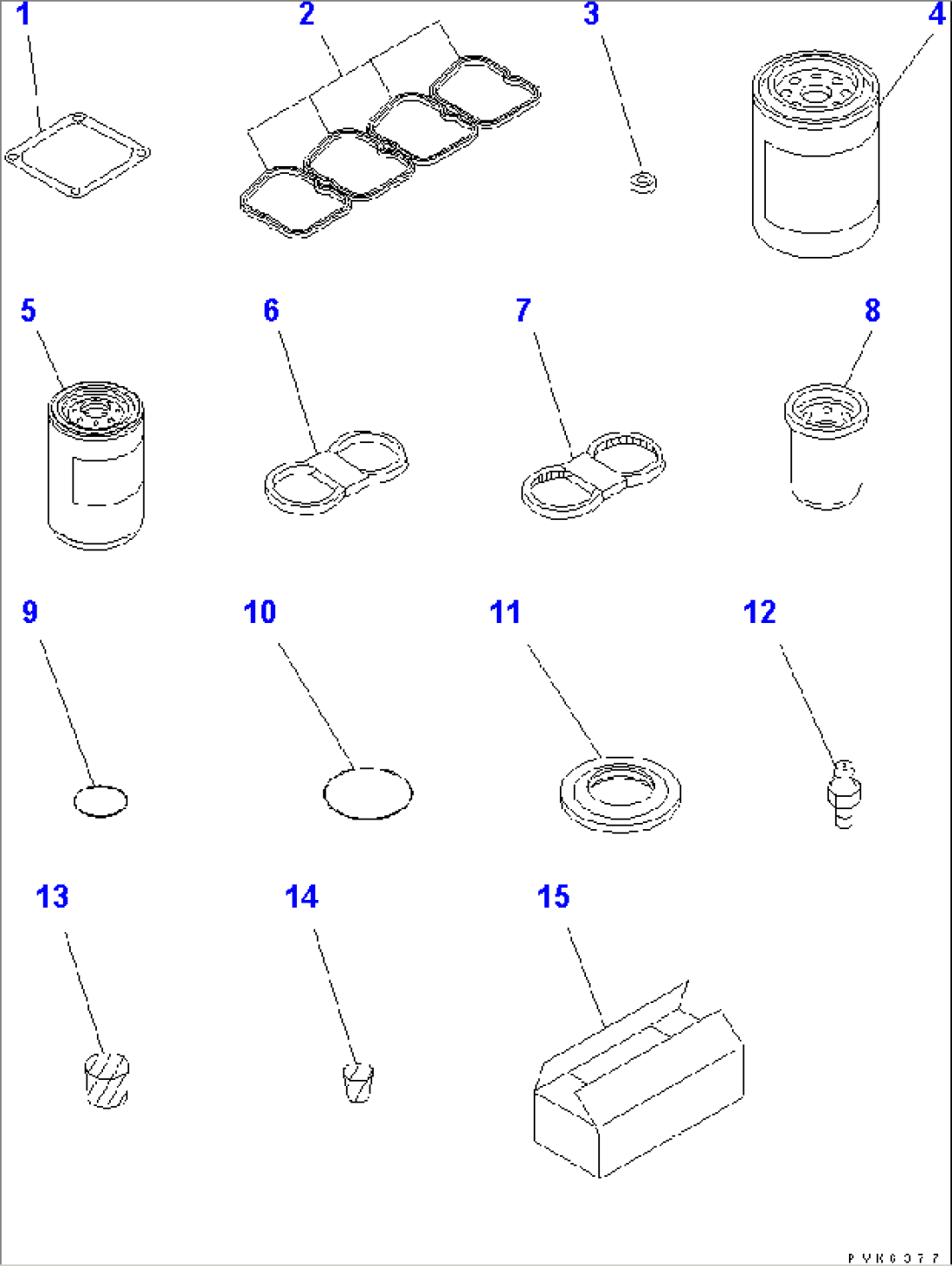 SPARE PARTS (FOR 35A ALTERNATOR)(#41184-)