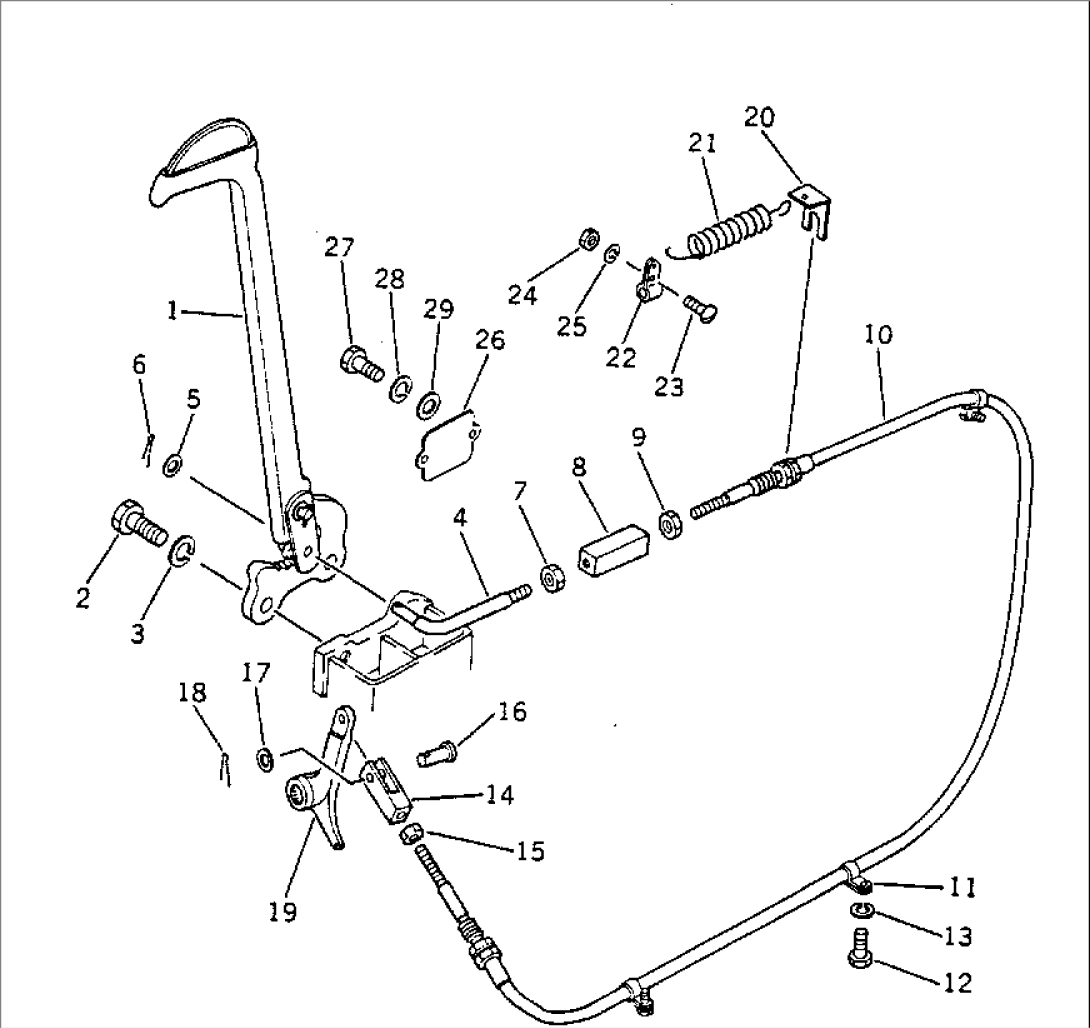 PARKING BRAKE LEVER