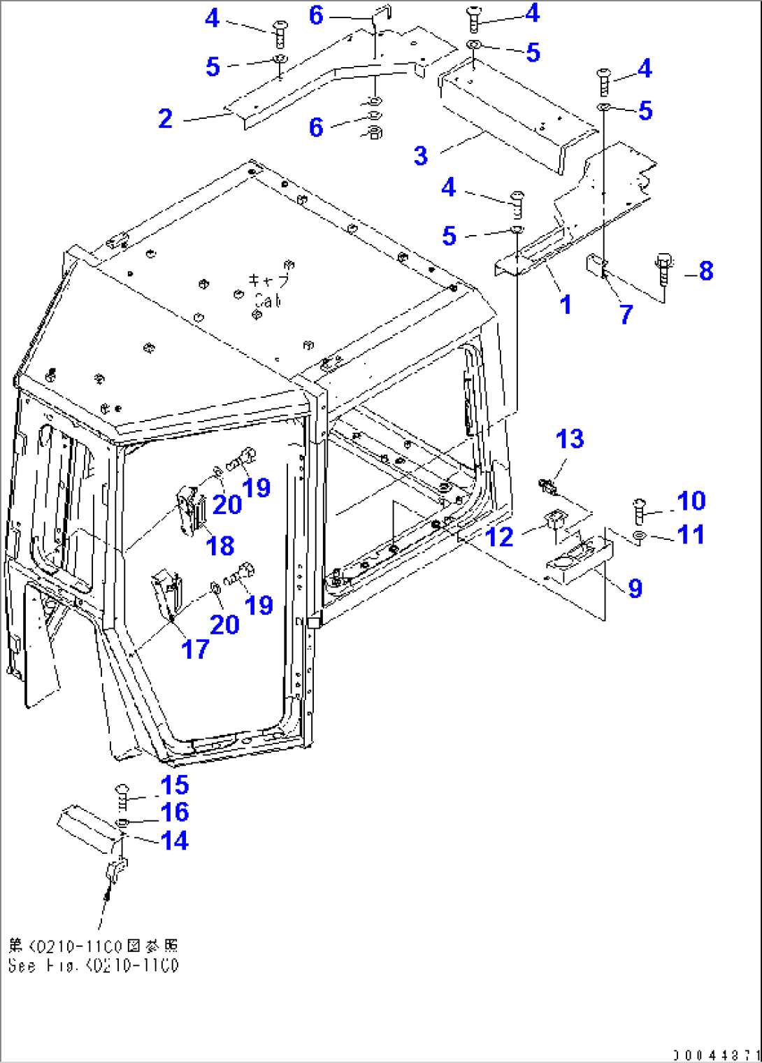 CAB (ENVELOPE PARTS) (2/2)(#35001-)