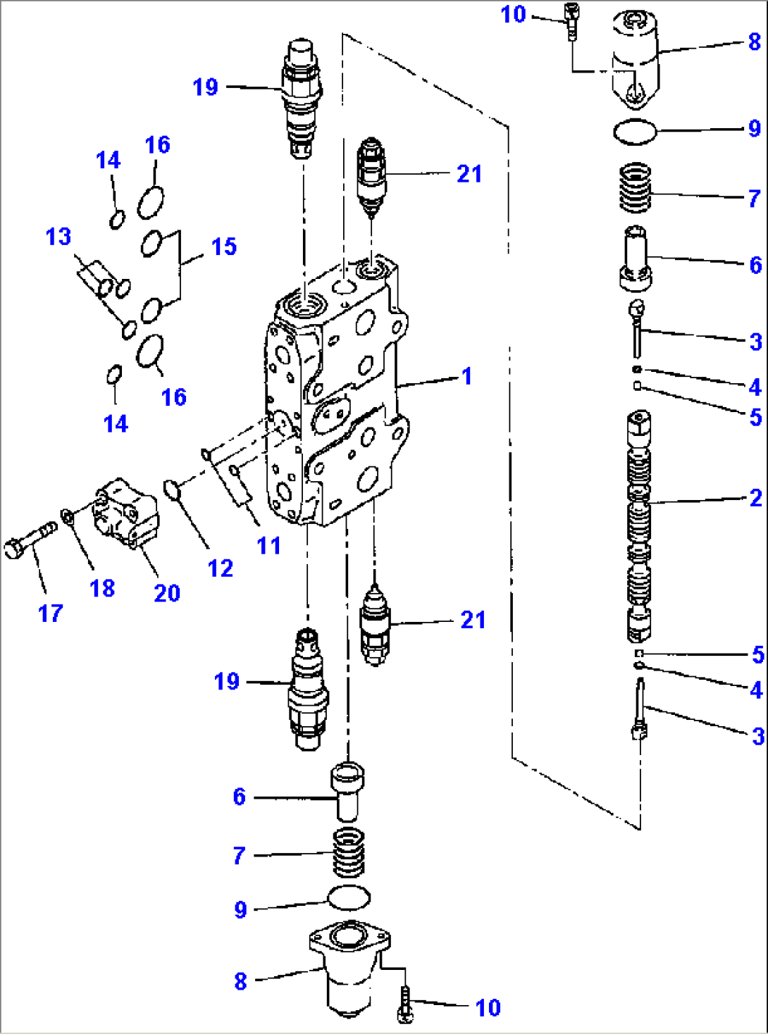 FIG. H0120-64A2 MAIN VALVE (14/15) - 2 ACTUATOR