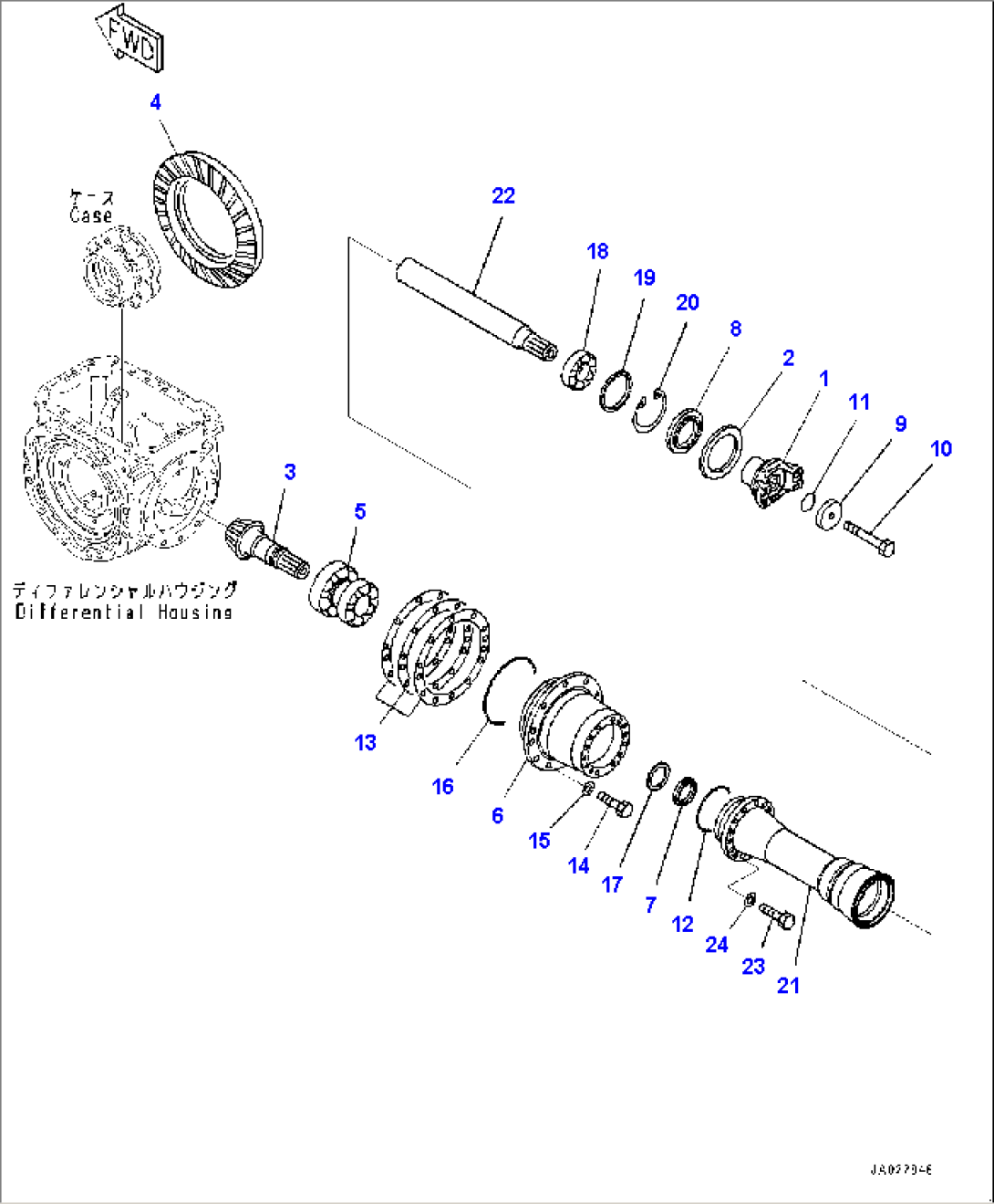 Front Axle, Differential (1/2) (#80902-)