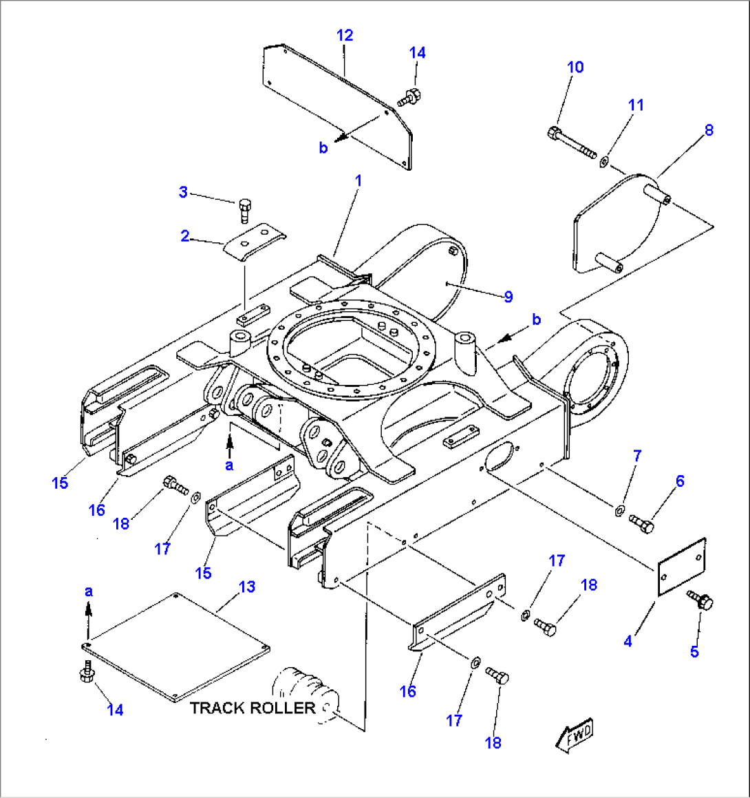 TRACK FRAME (FOR STEEL TRACK SHOE)