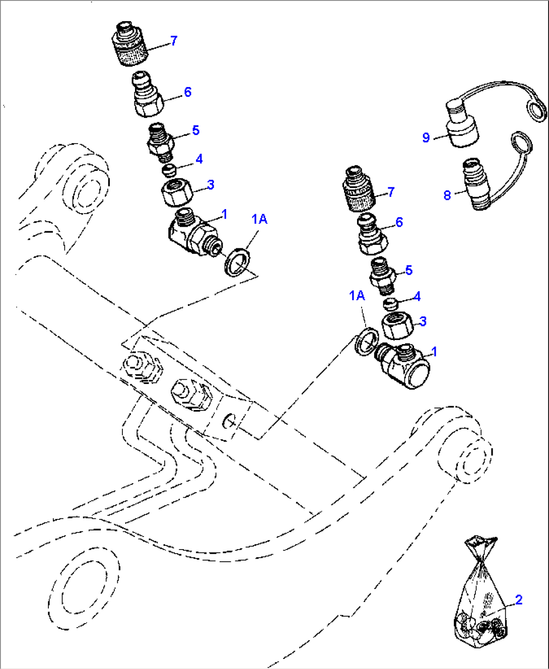 QUICK COUPLING FOR 3RD CONTROL CIRCUIT